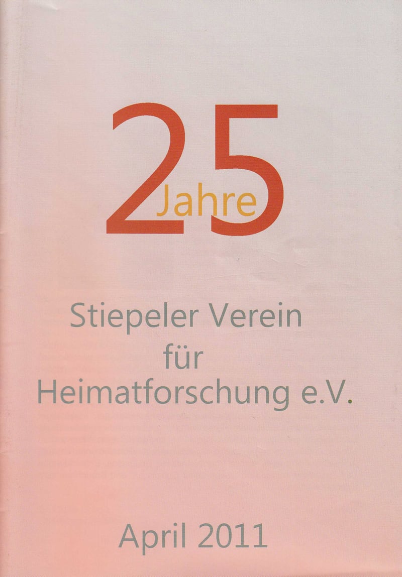 Umschlag: 25 Jahre Stiepeler Verein für Heimatforschung e.V.