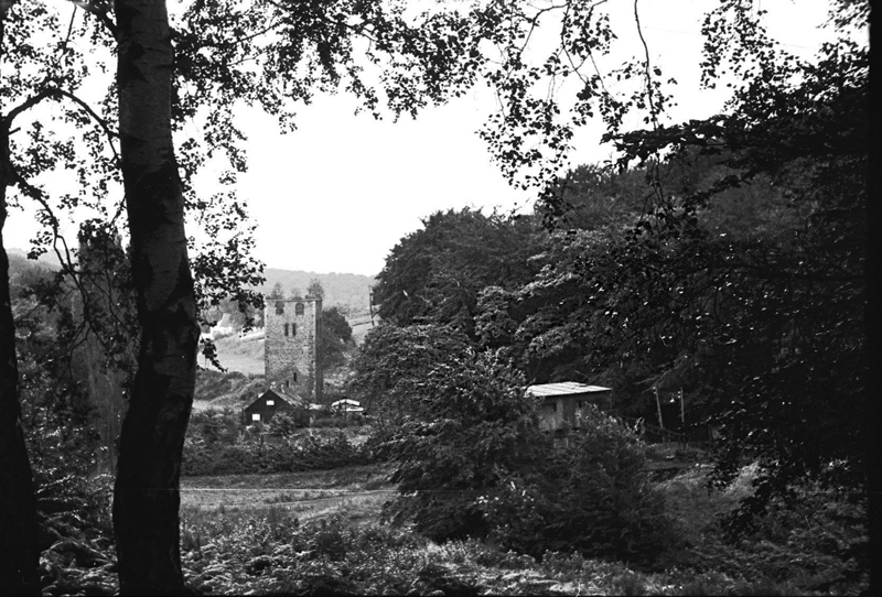 Friedrichstal, Blick von NW auf Kohleverladung und Malakowturm im Hintergrung