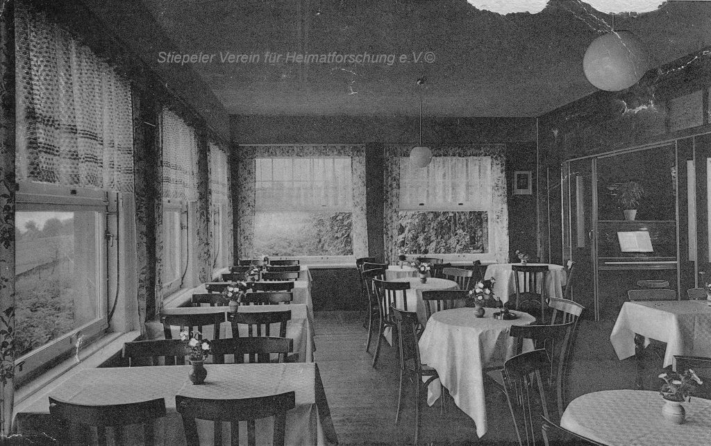 Restaurant Höltermann - Gesellschaftszimmer mit Klavier, Ende 1930er Jahre